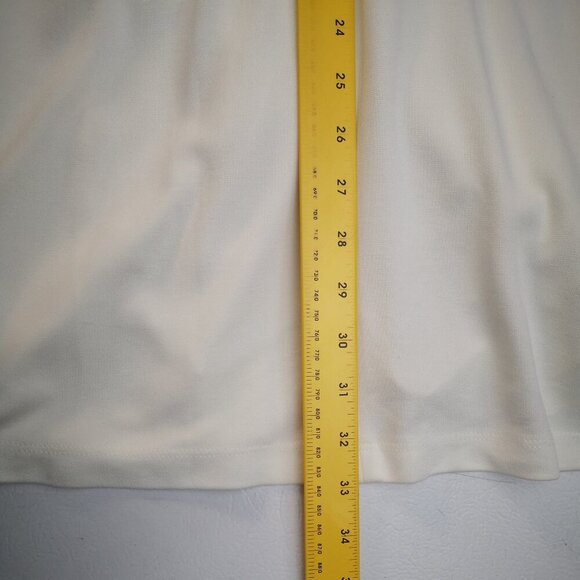 Venus Ladies Size Medium Off White w/ Lace Detail Lined Sleeveless Midi Dress - Picture 12 of 12